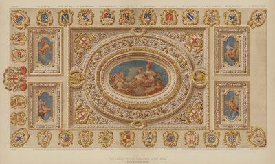 Loftet i Aldermens Court Room, Guildhall, City of London, malet af Sir James Thornhill af English School